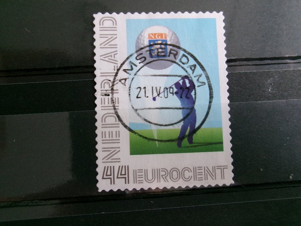 2009 - ngf, golf (184a), Postzegels en Munten, Ophalen of Verzenden, Gestempeld
