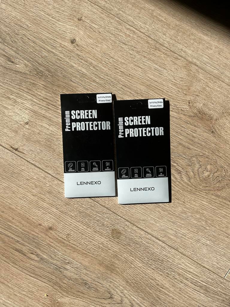 2x Screenprotector met privacy modus voor iPhone 14 Plus/13, Krasbestendig, IPhone 14 Plus, Overige merken, Nieuw