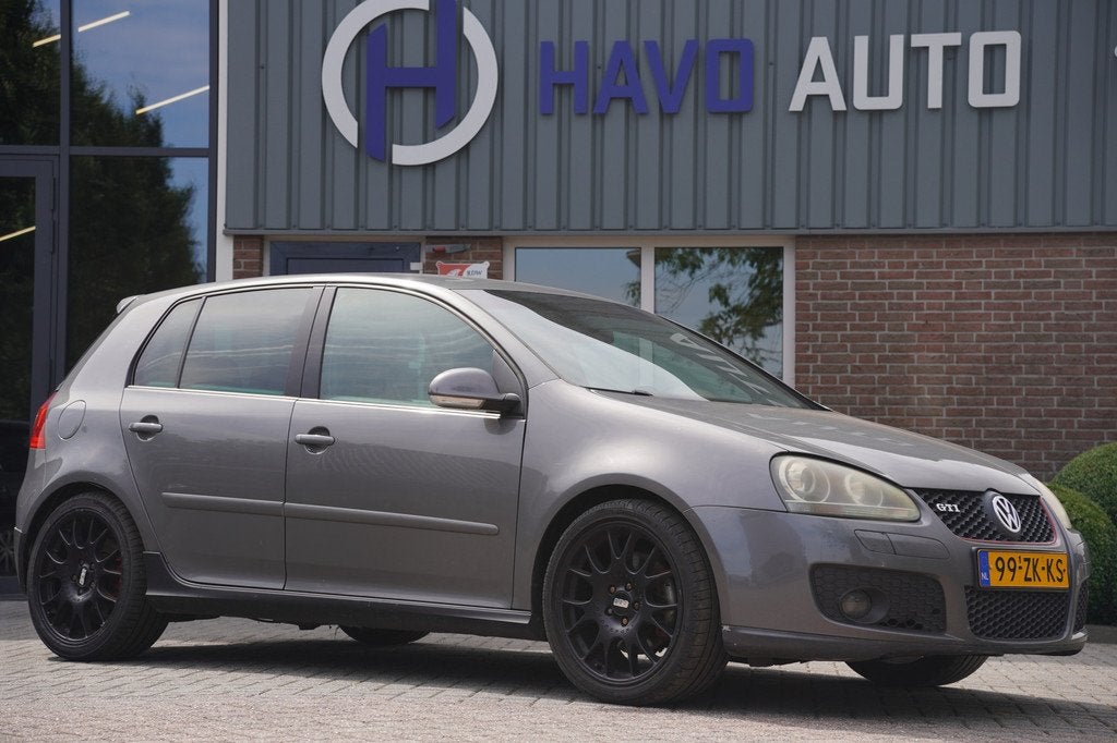 Volkswagen Golf 2.0 TFSI GTI, AIRCO, NAP, BBS (bj 2008), Stof, Gebruikt, Zwart, 4 cilinders