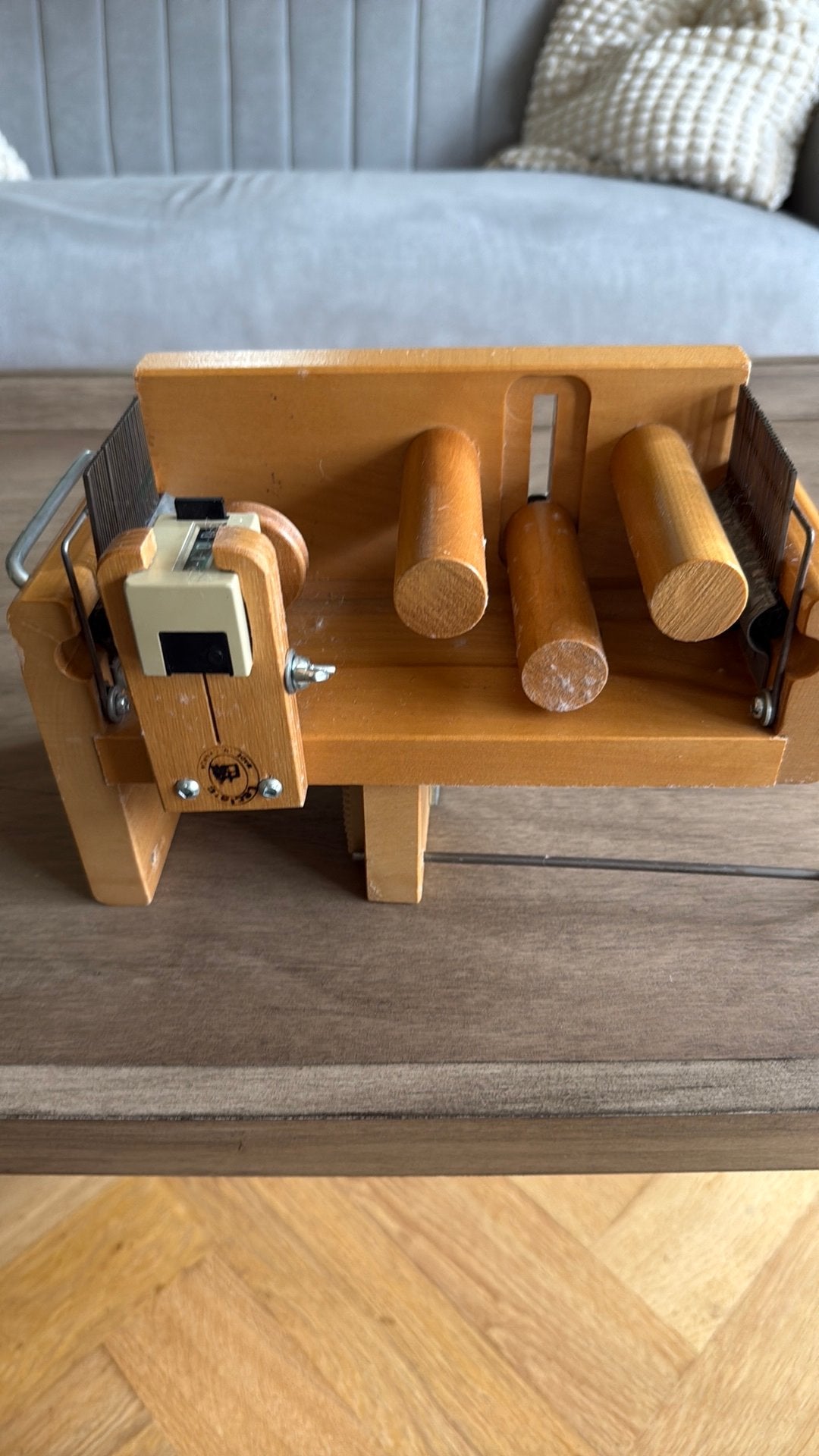 Leclerc spanraam/tensionbox voor bij het klossenrek. Weven, Hobby en Vrije tijd, Overige Hobby en Vrije tijd, Ophalen, Gebruikt