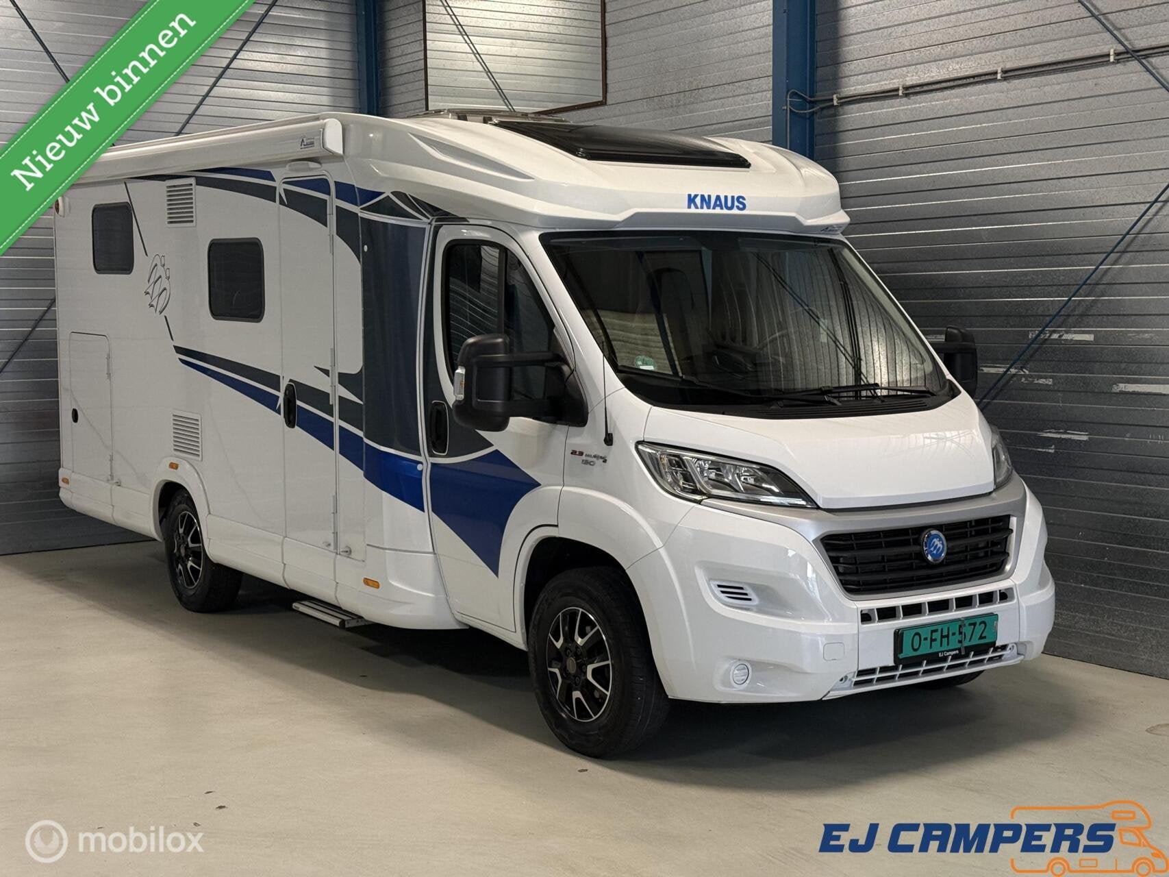 Fiat Knaus Live Ti 650 MEG Enkele bedden ! Euro 6!, Caravans en Kamperen, Campers, Ringverwarming, Dakluik, Hordeur, Airbags