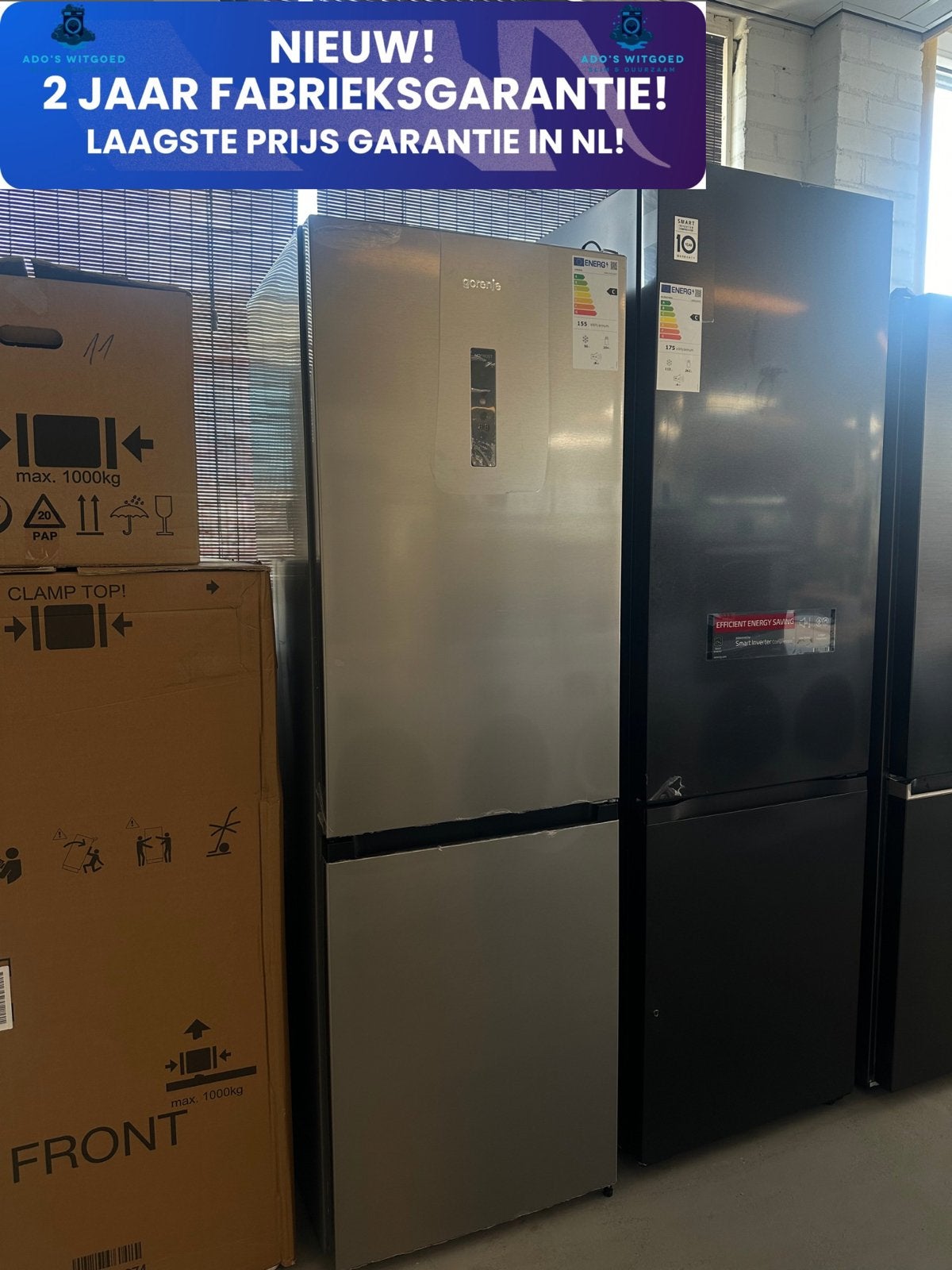 GORENJE NoFrostPlus KOELVRIESCOMBINATIE AdaptTech 300L, Witgoed en Apparatuur, Koelkasten en IJskasten, 200 liter of meer, Nieuw