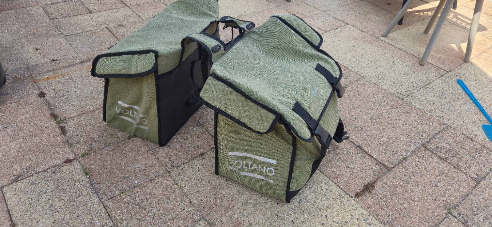 Voltano Fietstassen Olijfgroen 70L - Zo goed als nieuw, Fietsen en Brommers, Ophalen, Zo goed als nieuw