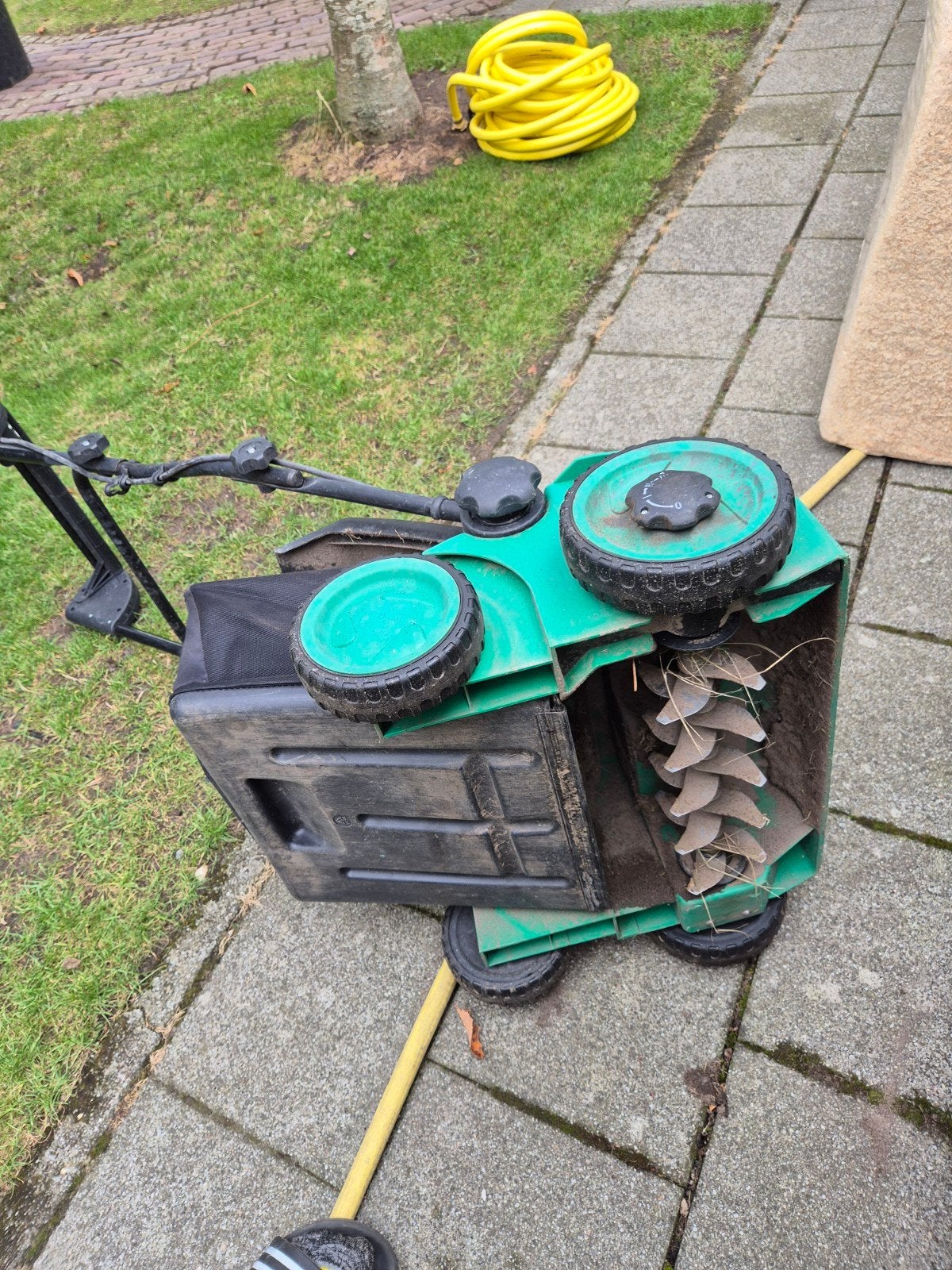top craft  TCVK 1400 Verticuteermachine - Elektrisch, Cirkelmaaier, Gebruikt, Elektrische grasmaaier, Ophalen of Verzenden