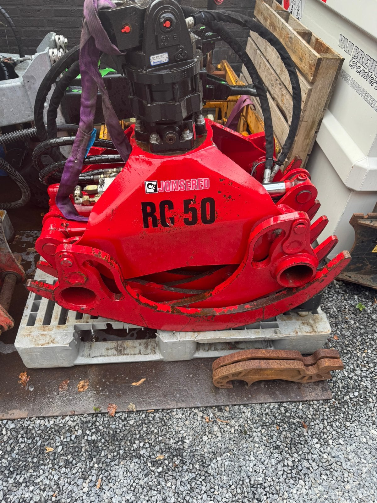 Houtklem jonsenred rc50 bosbouw kranen en graafmachines, Ophalen of Verzenden