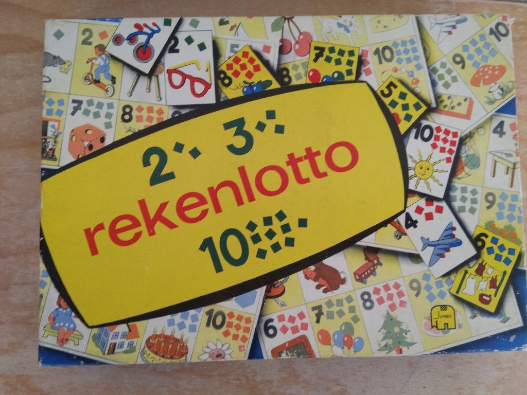 vintage rekenlotto jaren 60, Een of twee spelers, Ophalen of Verzenden, Gebruikt, Jumbo