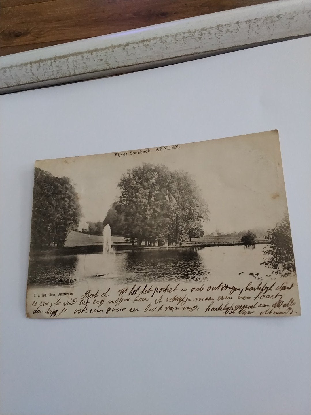 Oude briefkaart Sonsbeek Arnhem, Gelopen, 1902, Ophalen of Verzenden, 1920 tot 1940, Gelopen, Gelderland