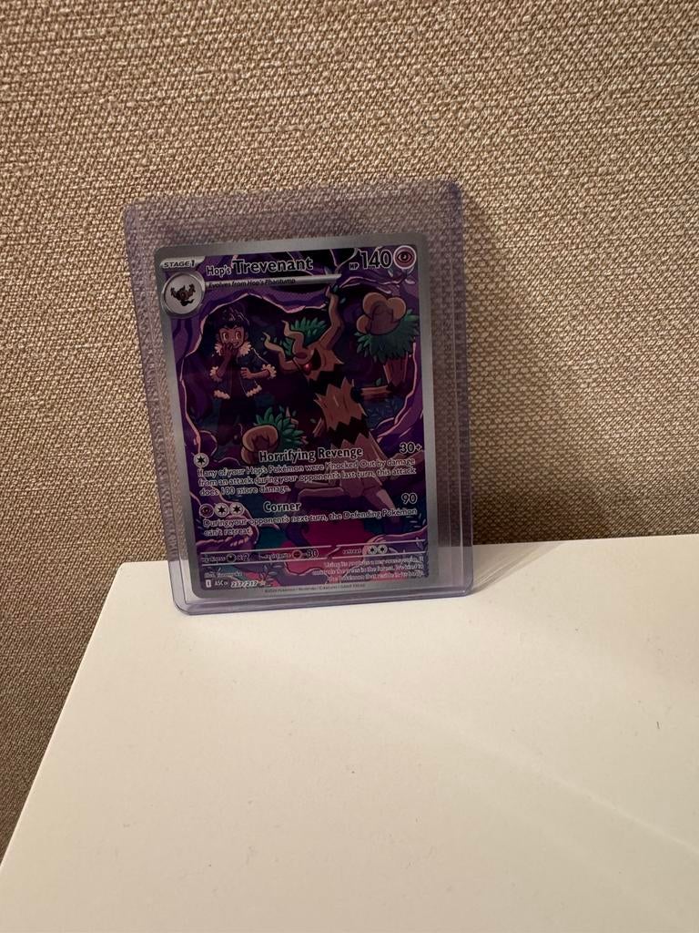 Hop’s Trevenant van Ascended Heroes, Ophalen of Verzenden, Zo goed als nieuw, Losse kaart, Foil