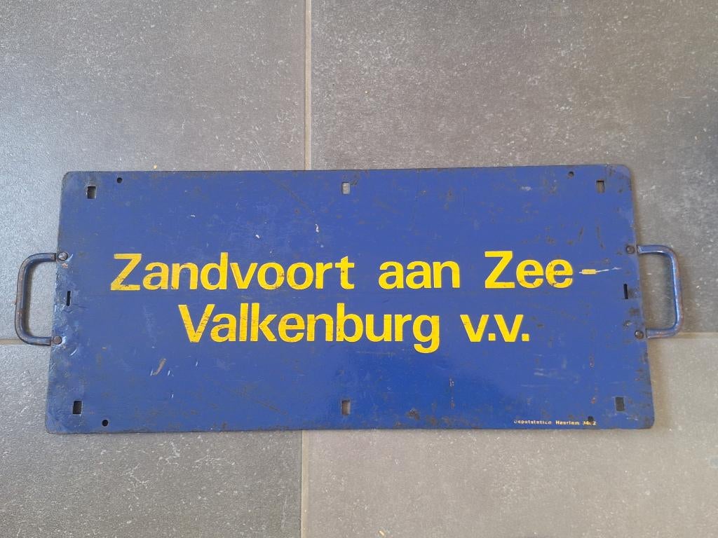 NS Koersbord Zandvoort aan Zee - Valkenburg v.v., Ophalen of Verzenden, Gebruikt, Trein, Overige typen