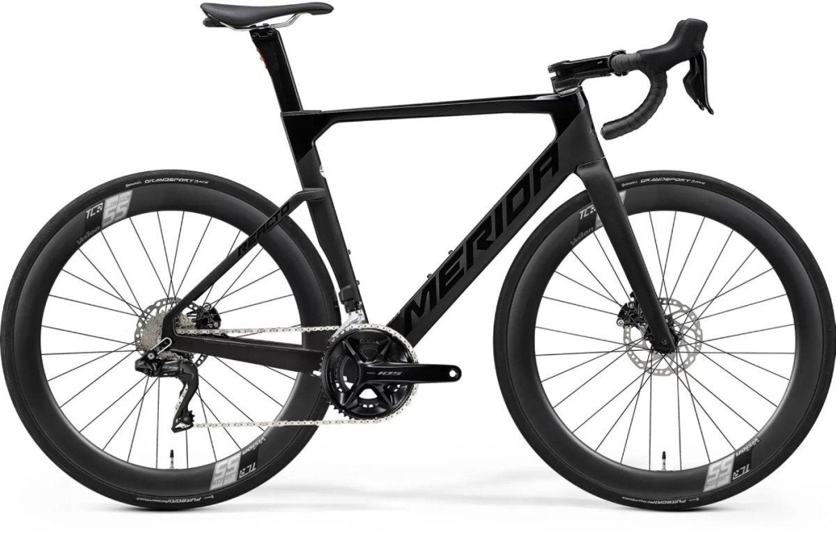 MERIDA REACTO 6000 Demo model ZWART M 54cm M, 28 inch, Gebruikt, Carbon, -