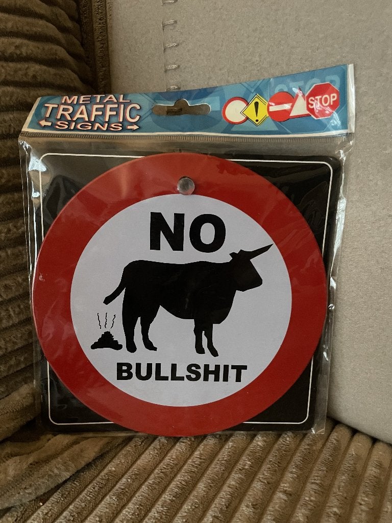No bullshit , autoraambord, Ophalen of Verzenden, Www.pand50.nl, Info@pand50.nl, Printer 29B Coevorden