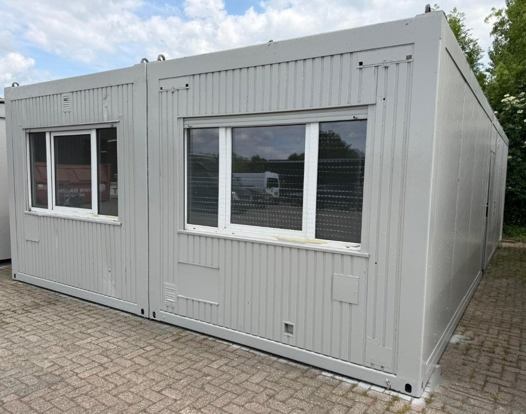 Bouw-schaftkeet, Kantoorunit, Directiekeet, Woonunit. 10 x 6, Doe-het-zelf en Verbouw, Bouwketen en Schaftketen, Ophalen, Gebruikt