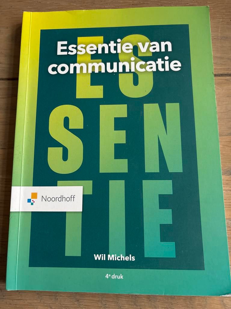 Essentie van communicatie - Wil Michels (4e druk), Ophalen of Verzenden, Gamma, Zo goed als nieuw, HBO