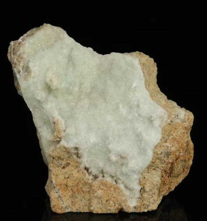 Lichtgroene SMITHSONIET uit de Skorpion Mine = VERKOCHT., Verzamelen, Mineralen en Fossielen, Mineraal, Ophalen of Verzenden