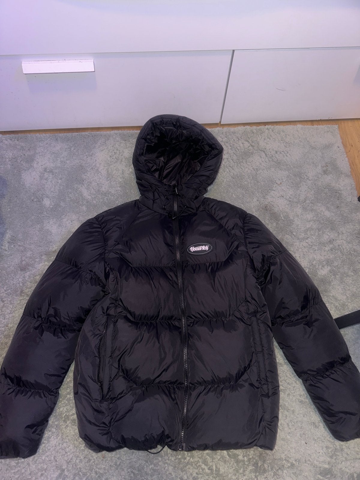 Hoodrich jas zwart maat S - Uitstekende staat, Kleding | Heren, Ophalen, Zo goed als nieuw, Maat 46 (S) of kleiner, Zwart