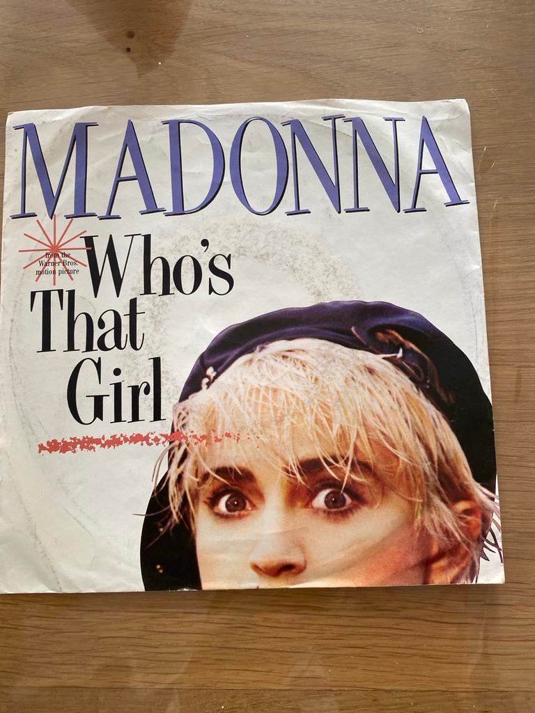 Madonna - Who's That Girl (Vinyl Single), Cd's en Dvd's, Vinyl | Pop, Gebruikt, 7 inch, 1980 - 1989, Fotohoes