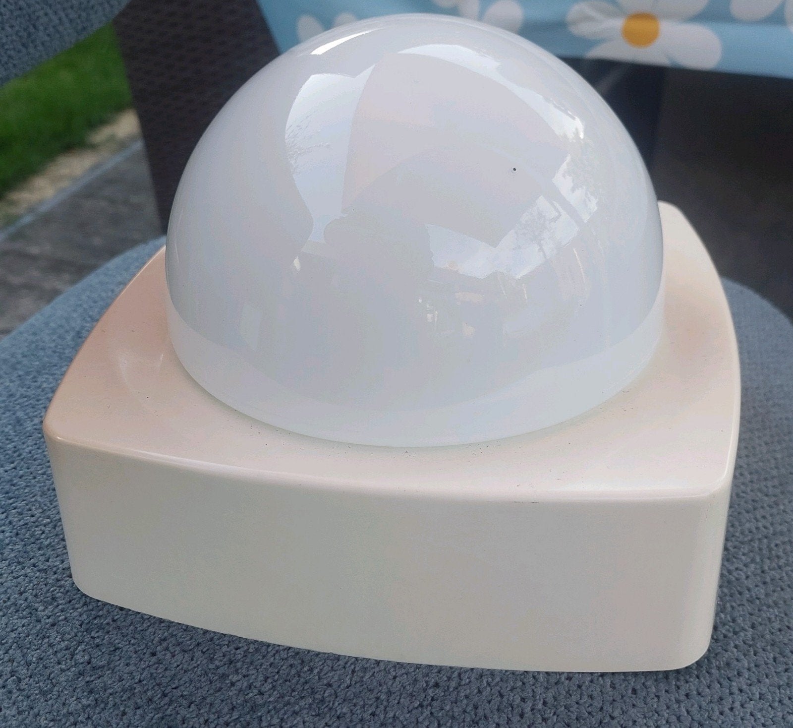 Herda plafonnière plafondlamp mushroom opaline lamp jaren 70, Ophalen of Verzenden, Zo goed als nieuw