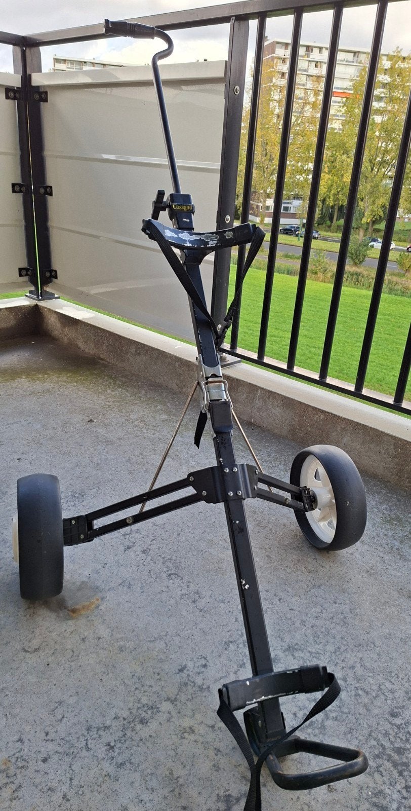 Inklapbare 2-wiel golftrolley  Cossgolf golfkar golf trolley, Ophalen, Gebruikt, Golfkar, Overige merken