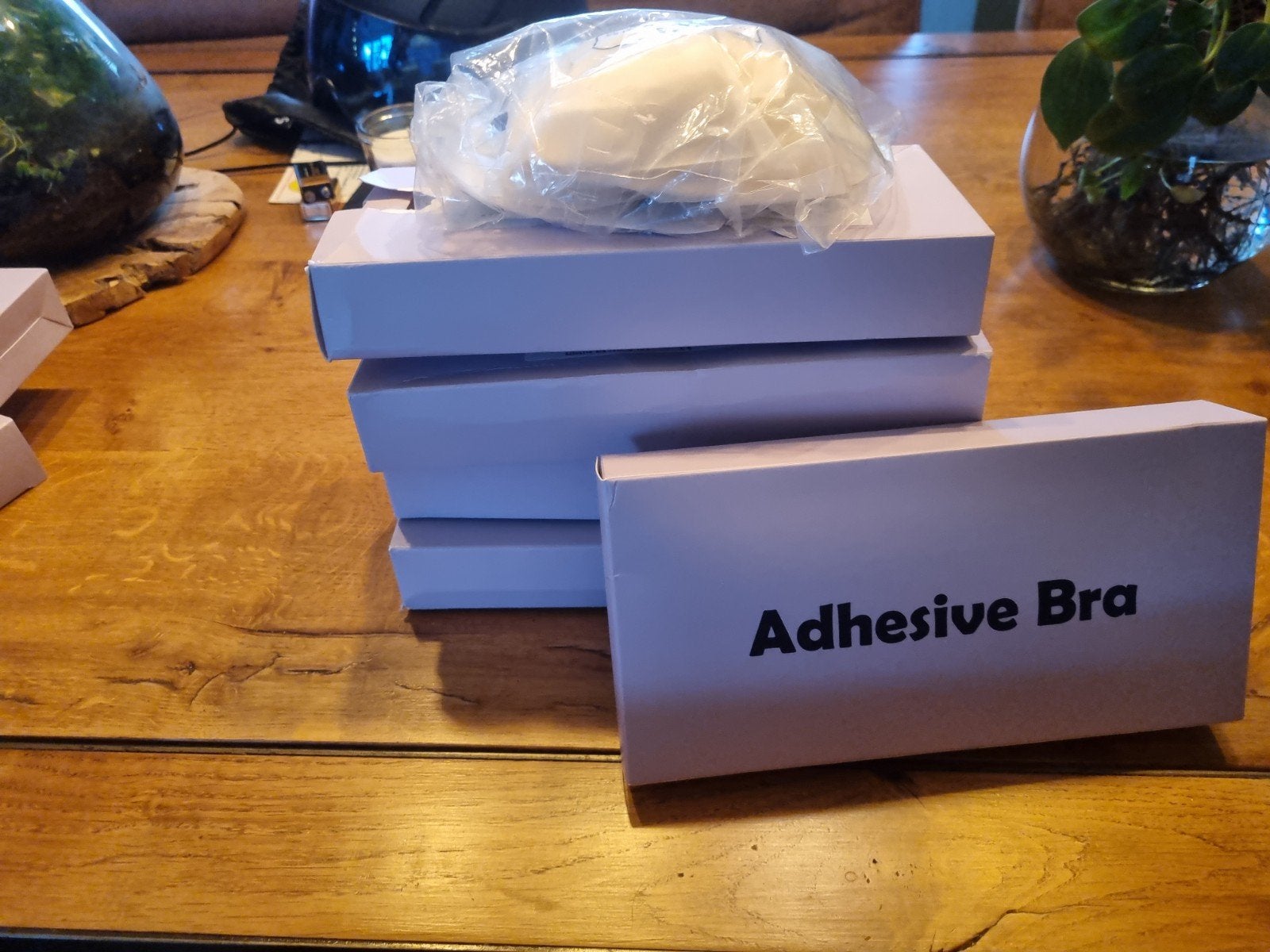 6 xZelfklevende BH's en tepelbedekkers c cup, Onbekend, Ophalen of Verzenden, Beige, BH