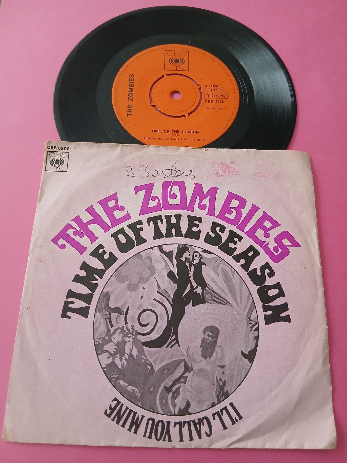 VINYL SINGLE    THE ZOMBIES   1969, Ophalen of Verzenden, Zo goed als nieuw, Overige formaten, Poprock