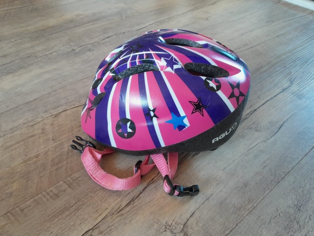 AGU Kids fiets/Skeeler helm, S, Gebruikt, Meisje, Ophalen of Verzenden