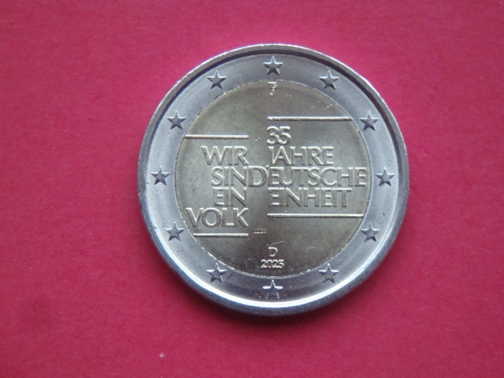Duitsland 2 Euromunt 35 jaar Eenheid 2025., Postzegels en Munten, Munten | Europa | Euromunten, Verzenden, Duitsland, 2 euro, Losse munt