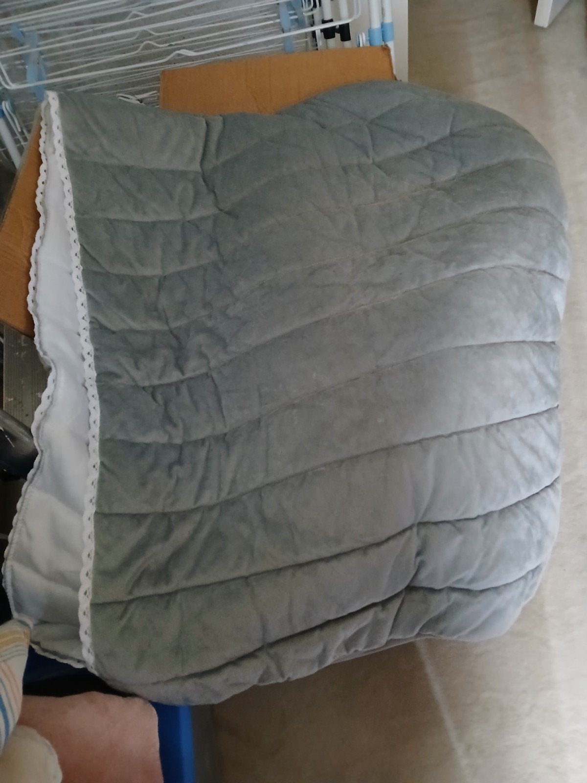 2x Headboard Cover voor bed van 1.80 breed, Ophalen of Verzenden, Tweepersoons, Grijs, Hout