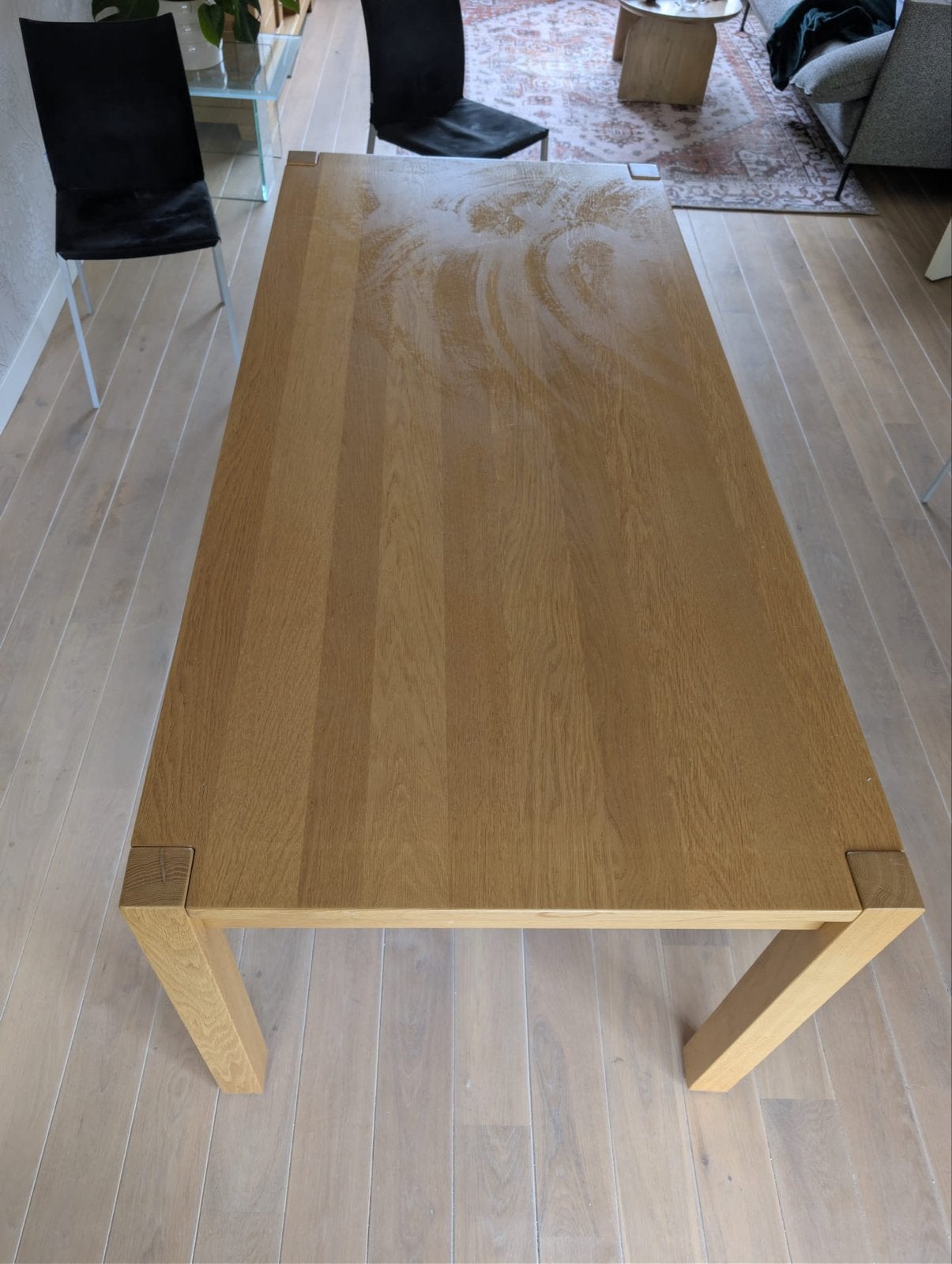 Gratis eettafel 180x85x77, Huis en Inrichting, Tafels | Eettafels, Ophalen, Gebruikt, 50 tot 100 cm, Vijf personen of meer