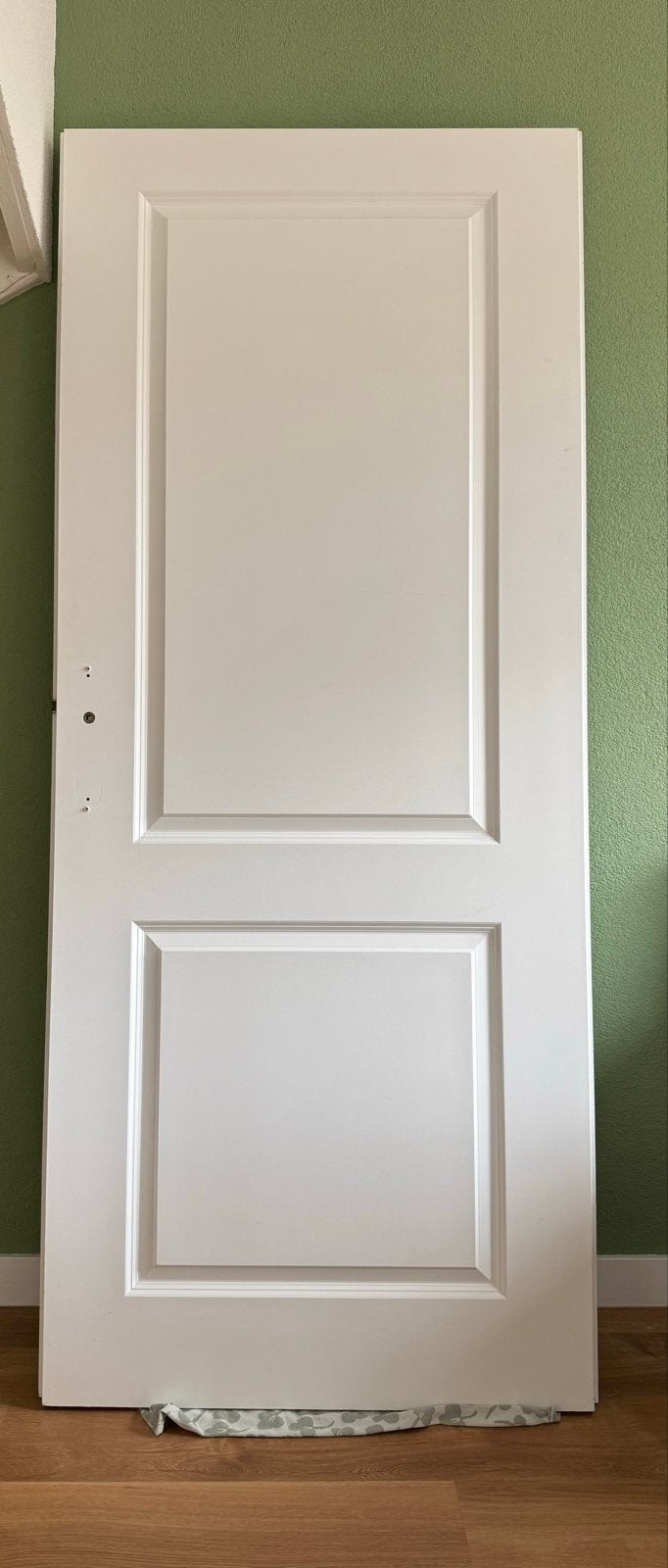 1 Hardhouten Binnendeur 83x200cm - Rechtsdraaiend, Ophalen, Gebruikt, 80 tot 100 cm, Binnendeur