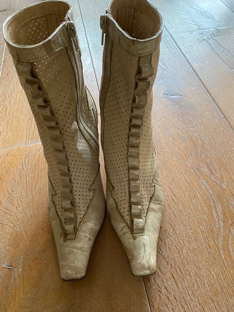 Jan Janssen enkellaarsjes, Beige, Lage of Enkellaarzen, Jan Jansen, Ophalen of Verzenden
