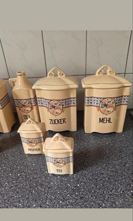 Vintage Keukenbussen Set - Aardewerk, Ophalen of Verzenden