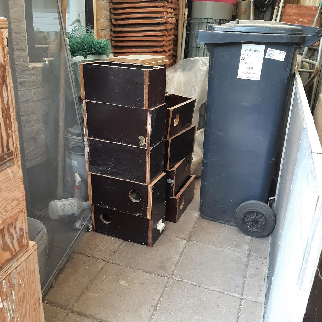 broedblokken Te koop, Dieren en Toebehoren, Ophalen, Gebruikt, Hout, Broedkooi of Kweekkooi