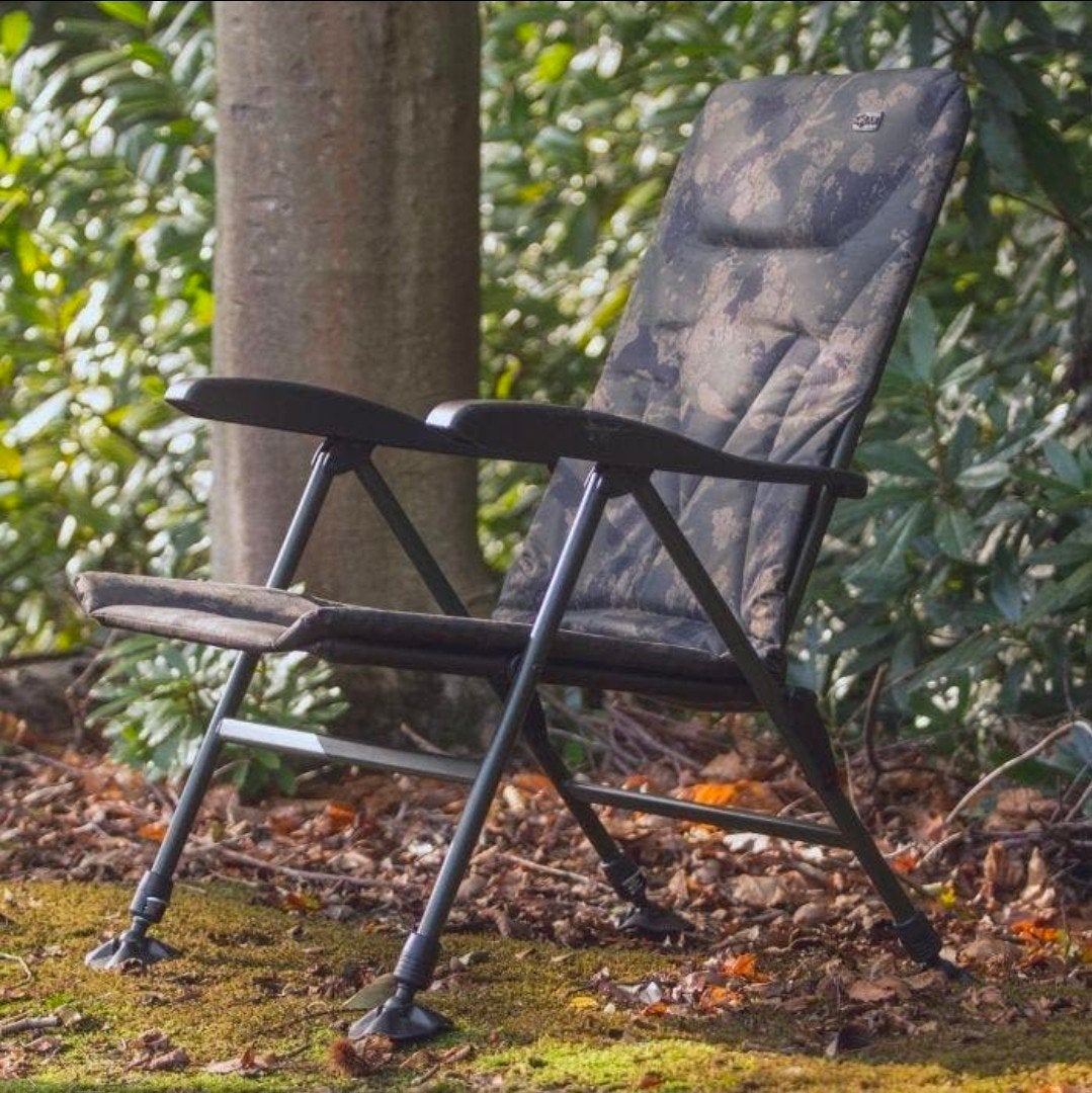Solar UnderCover Camo karpevisstoel, Watersport en Boten, Hengelsport | Karpervissen, Ophalen, Gebruikt, Overige typen