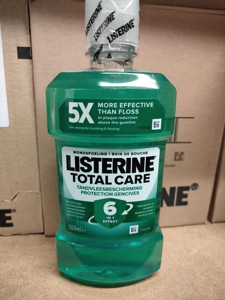 Listerine Total Care Mondwater 500 ml - 6 flessen, ., Overige typen, Nieuw, Ophalen of Verzenden