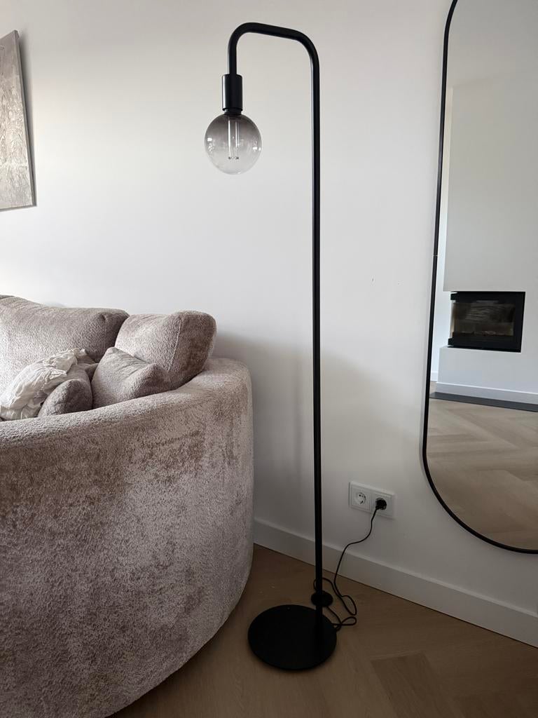 Dimbare staande lamp van Loods 5 - 3 standen, Huis en Inrichting, Lampen | Vloerlampen, Ophalen, Zo goed als nieuw, Metaal, 150 tot 200 cm