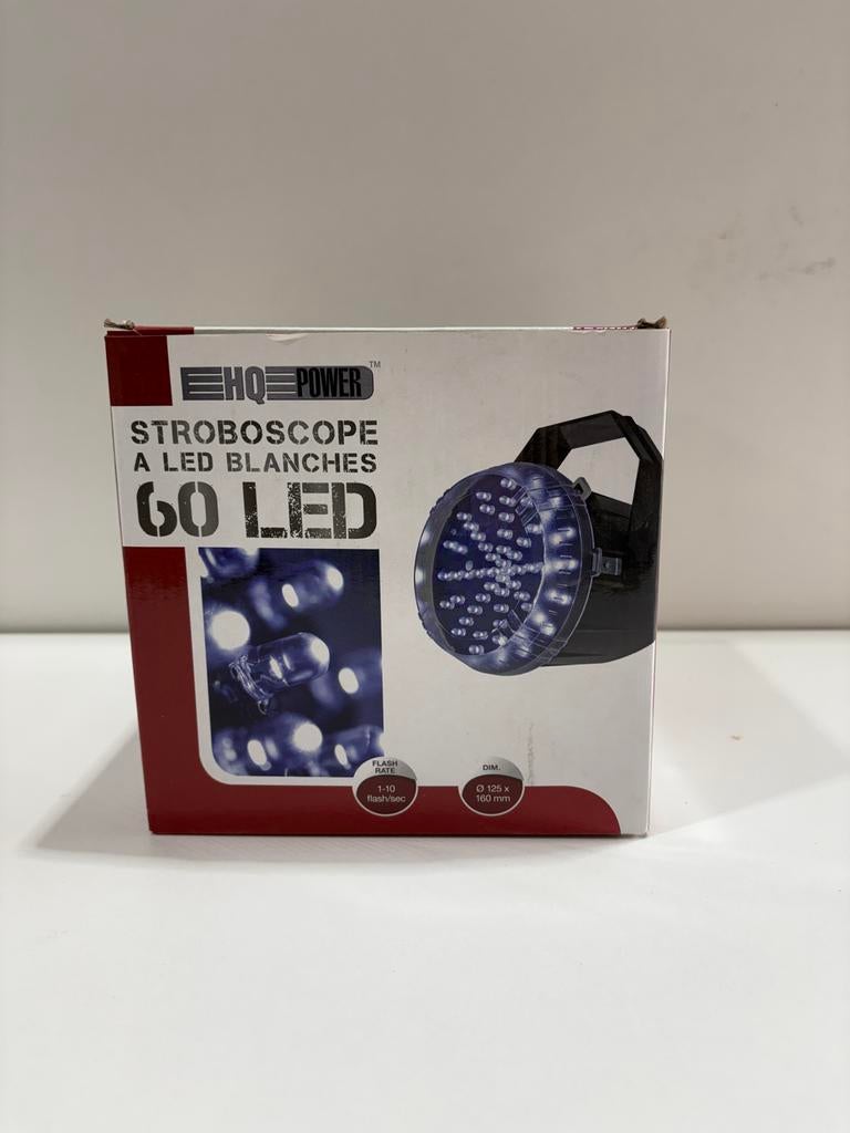 HQ Power Stroboscoop met 60 LED's. 4 stuks., Muziek en Instrumenten, Ophalen of Verzenden, Nieuw, Licht, Stroboscoopeffect