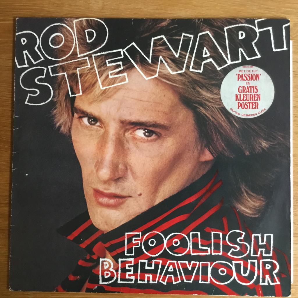 Rod Stewart - Foolish Behaviour LP, Ophalen, Gebruikt, 12 inch