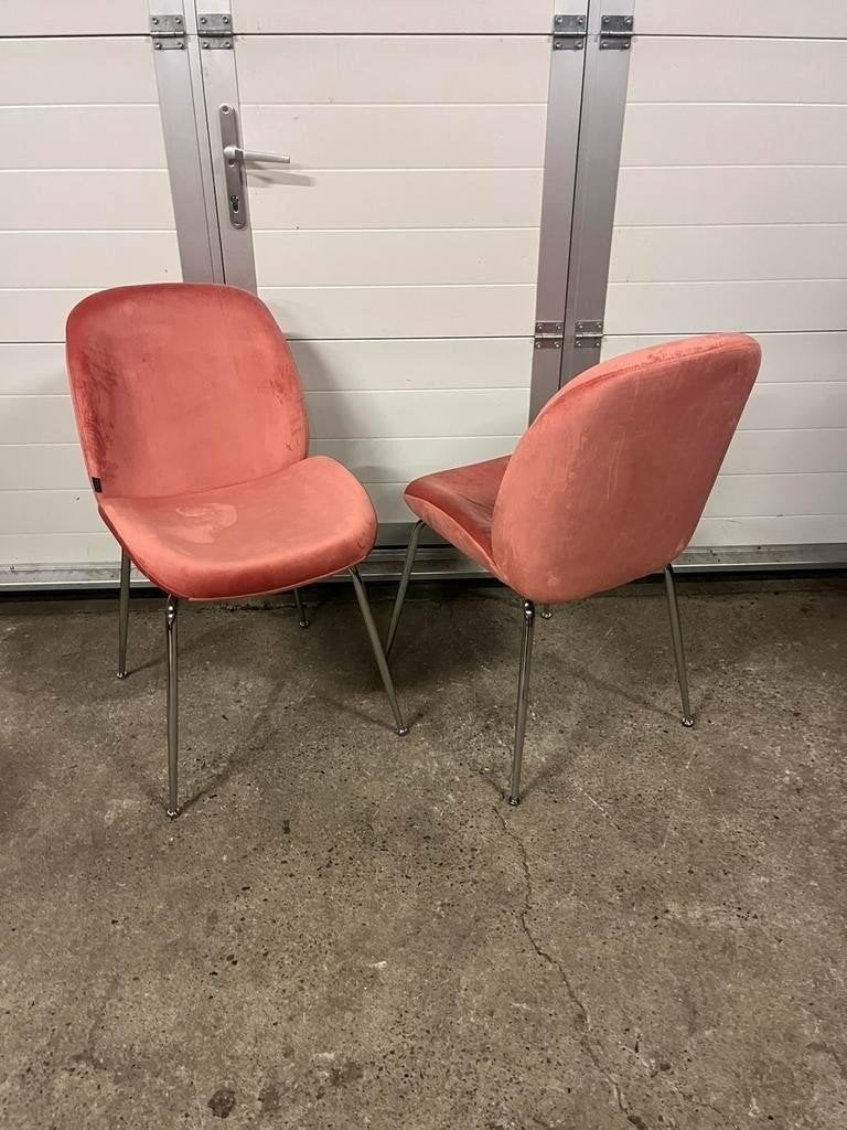 30 stuks velvet roze horeca restaurant stoelen nieuw SALE, Ophalen, Overige kleuren, Zo goed als nieuw, Stof