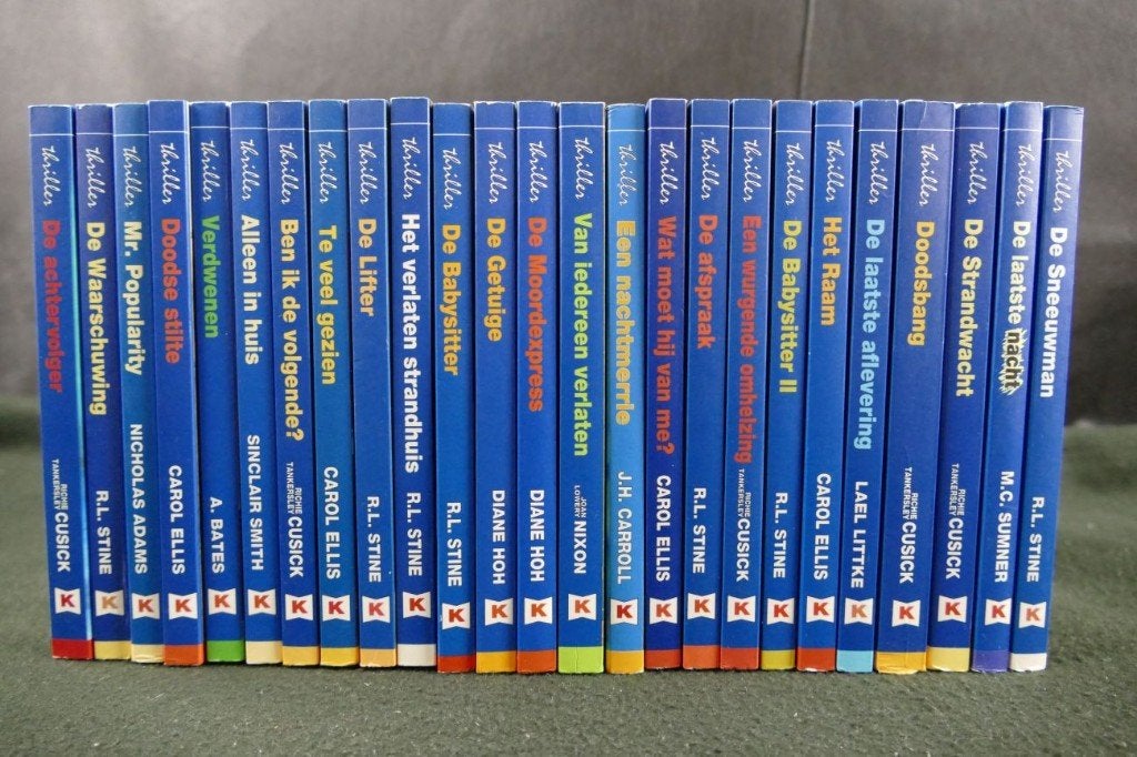 15x Thrillers voor de jeugd van Kluitman (1989-1995), Ophalen of Verzenden, Zo goed als nieuw, Fictie algemeen
