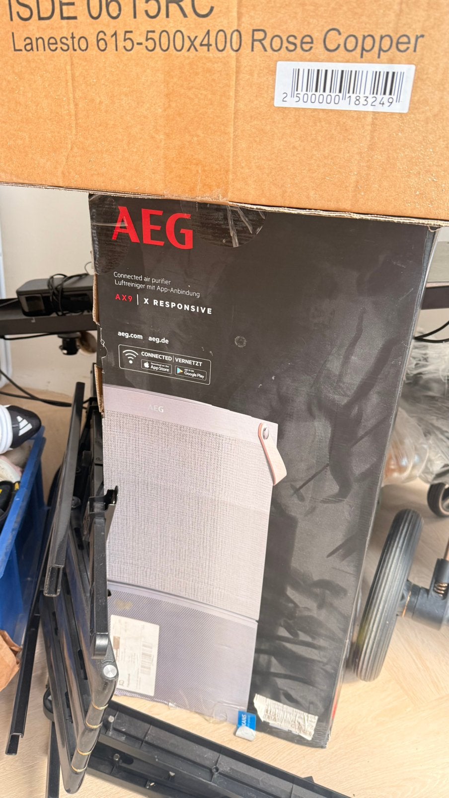 AEG AX91-604DG luchtreiniger, Witgoed en Apparatuur, Ophalen of Verzenden, Zo goed als nieuw