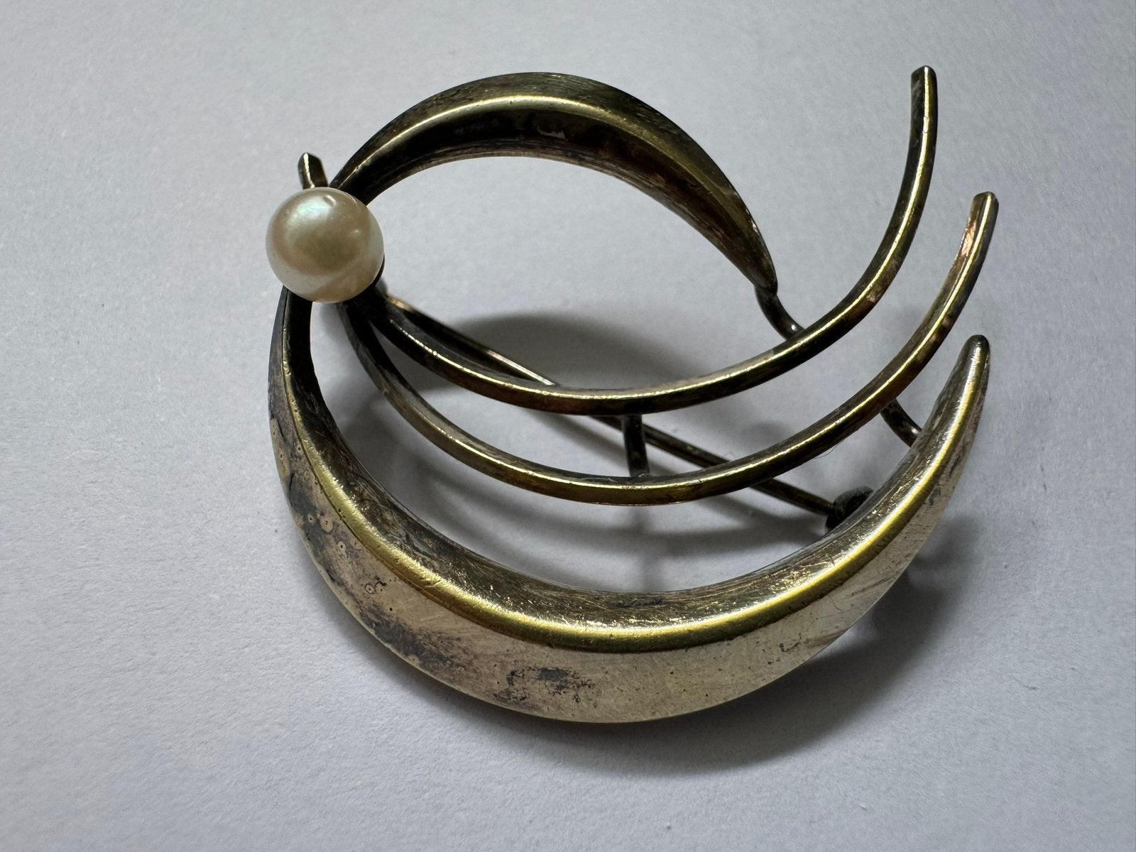 Vintage Kordes & Lichtenfels broche, Ophalen of Verzenden, Gebruikt, Zilver