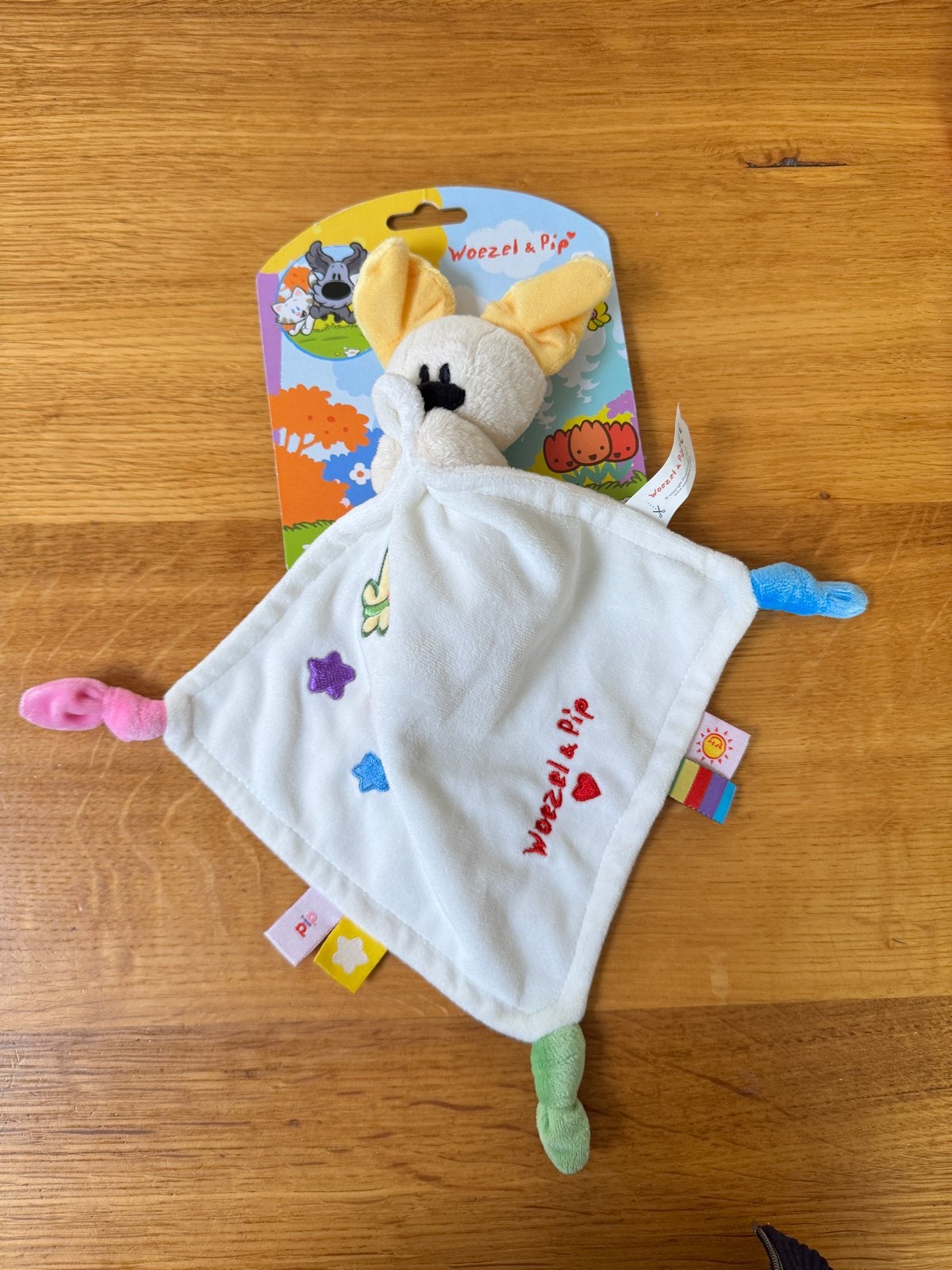 Woezel & Pip Knuffeldoekje Pip met labeltjes - Nieuw, Ophalen of Verzenden, Nieuw, Overige typen