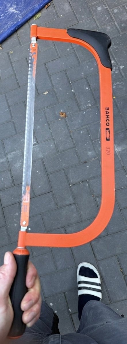 Bahco 320 Beugelzaag - Zo goed als nieuw, Tuin en Terras, Ophalen, Zo goed als nieuw, Beugelzaag