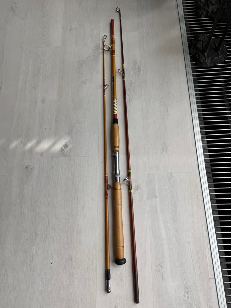Klasse Roofvis werphengel met 🔴 extra top L. 2.30cm., Ophalen, Zo goed als nieuw, Werphengel