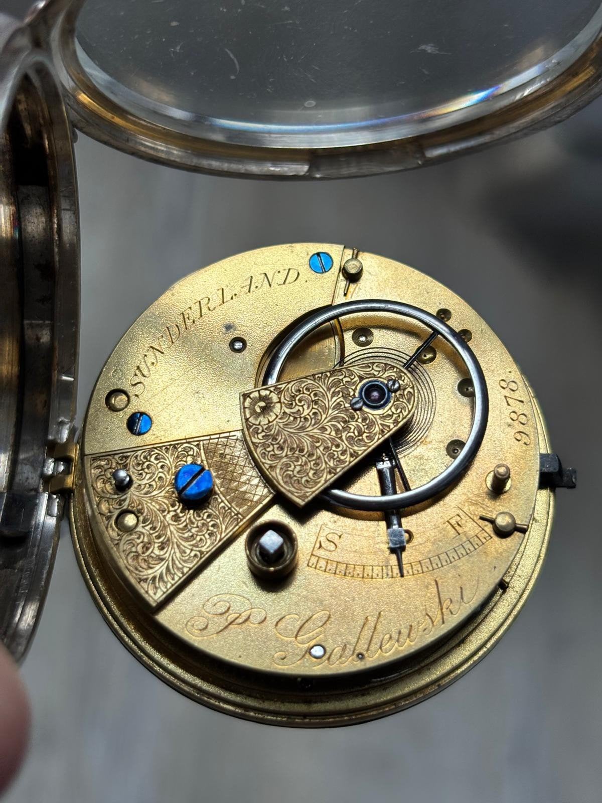 Improved Patent Horloge 1878r P.Gallewski, Ophalen of Verzenden, Staal, Overige merken, 1960 of later