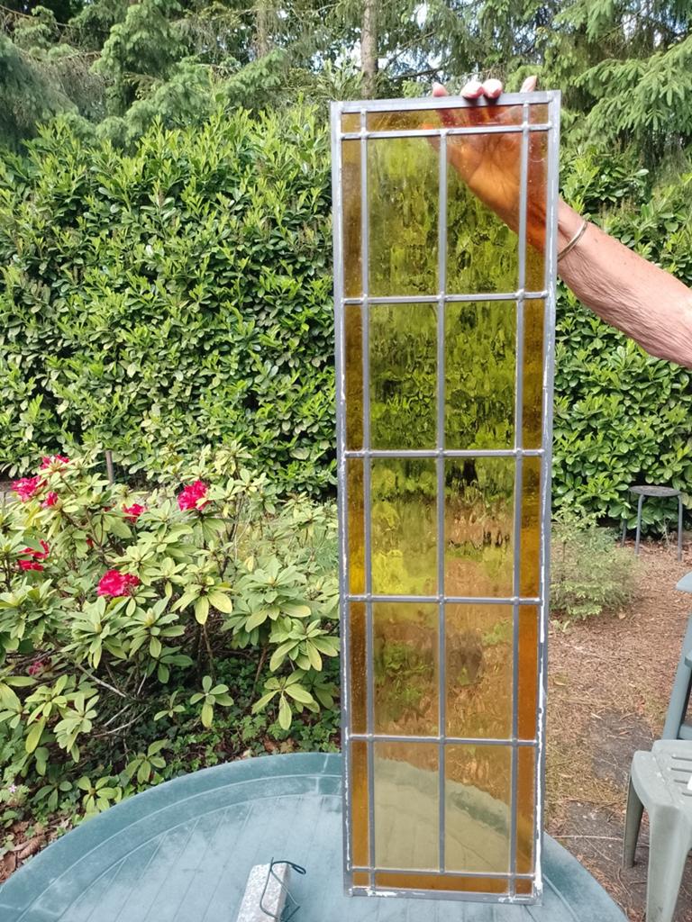 Mooi glas in lood raam, Doe-het-zelf en Verbouw, Glas en Ramen, Ophalen, Gevelraam of Ruit, Minder dan 80 cm, Minder dan 80 cm