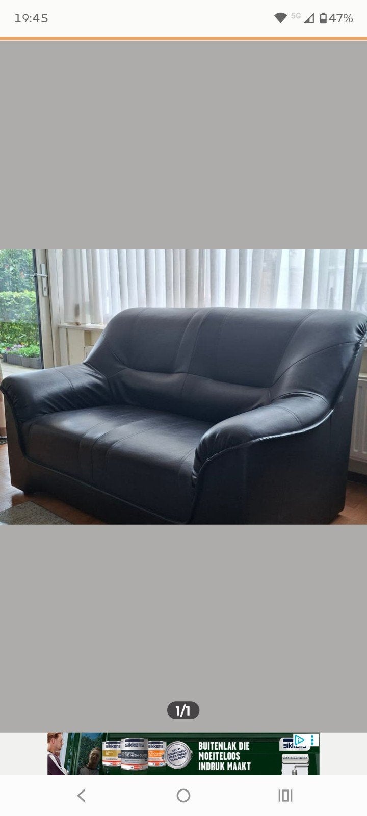 2 zitsbank gratis afhalen, Gebruikt, 150 tot 200 cm, Tweepersoons, Ophalen of Verzenden