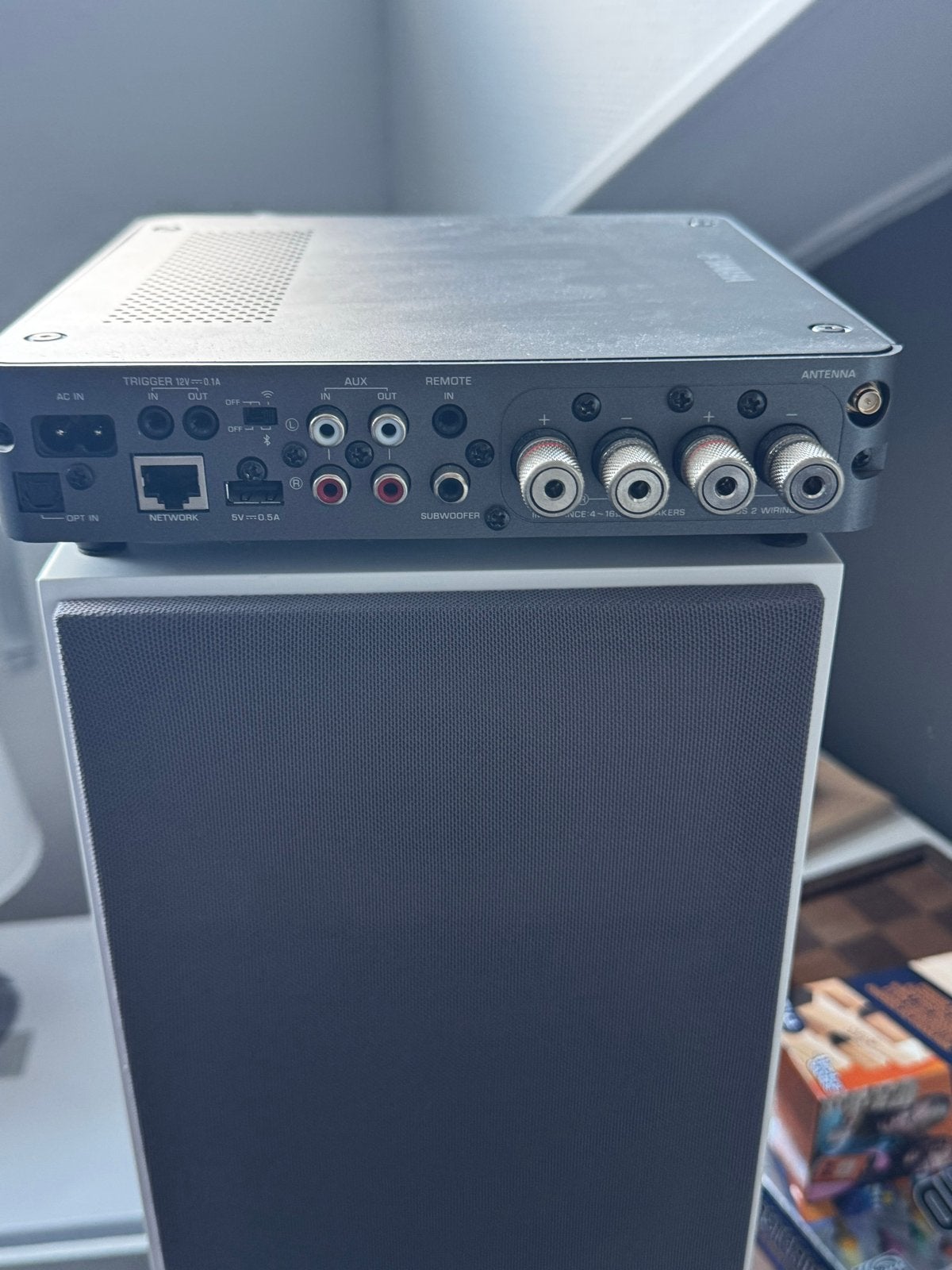 Yamaha WXA-50 met Hifi Berry Pi4 Roon Ready en toslink