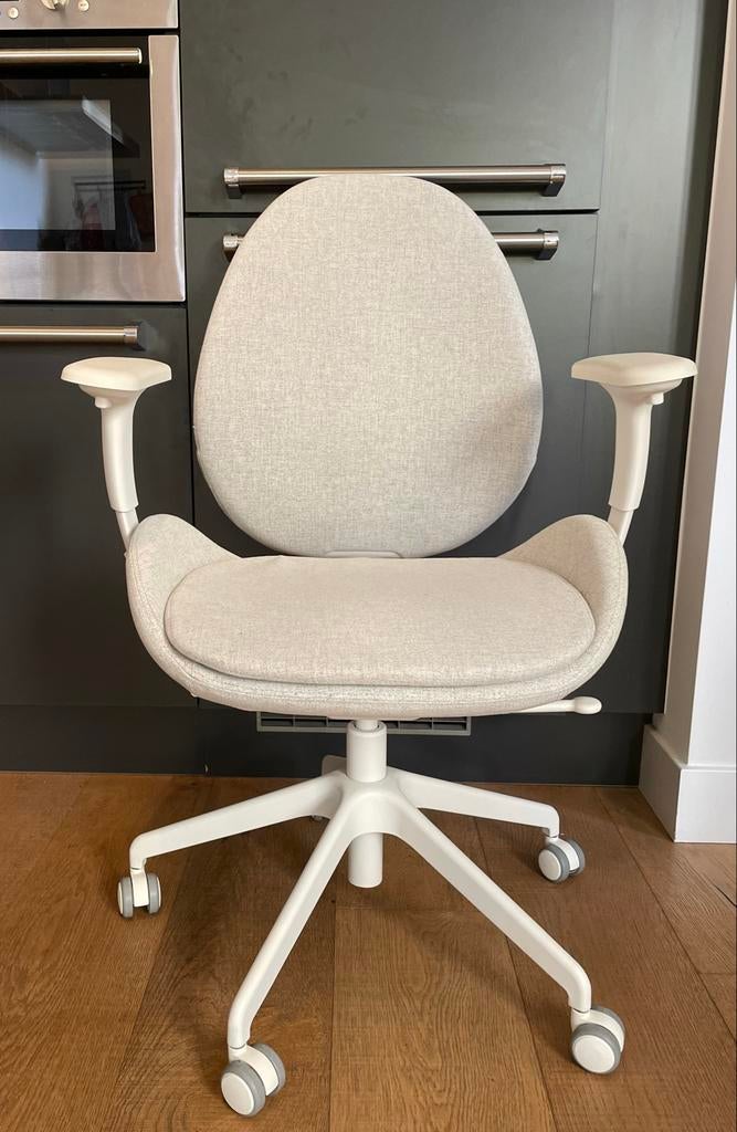 IKEA HATTEFJÄLL Bureaustoel - Ergonomisch & Zo goed als nieu, Huis en Inrichting, Ophalen, Zo goed als nieuw, Grijs, Bureaustoel