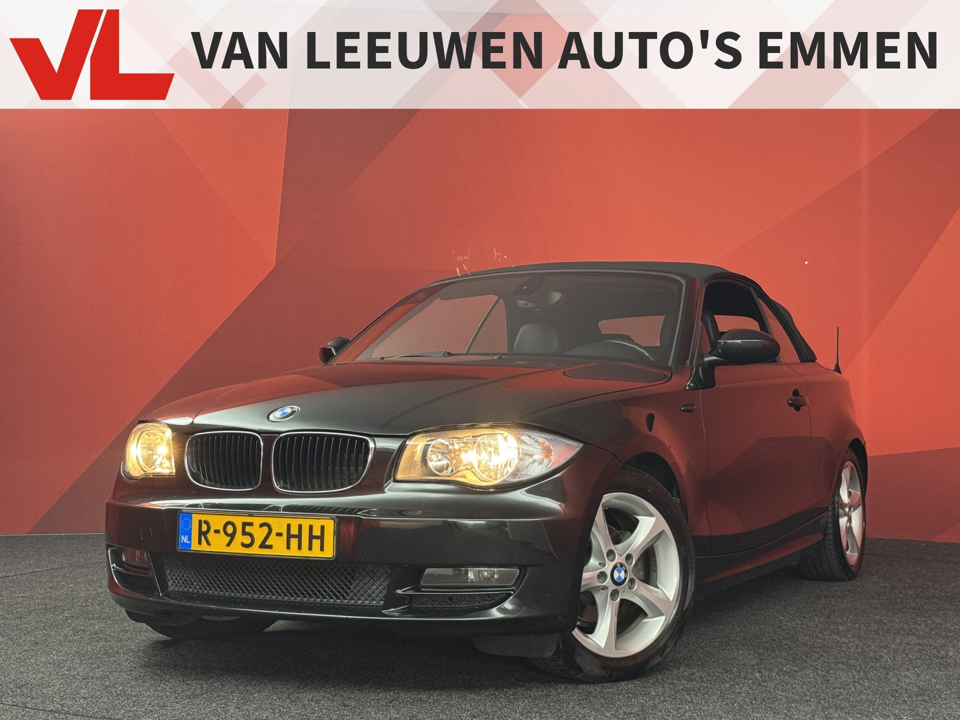 BMW 1 Serie Cabrio 118i | Stoelverwarming | Leder | Cruise |, Auto's, 1-Serie, Euro 5, 4 stoelen, Zwart